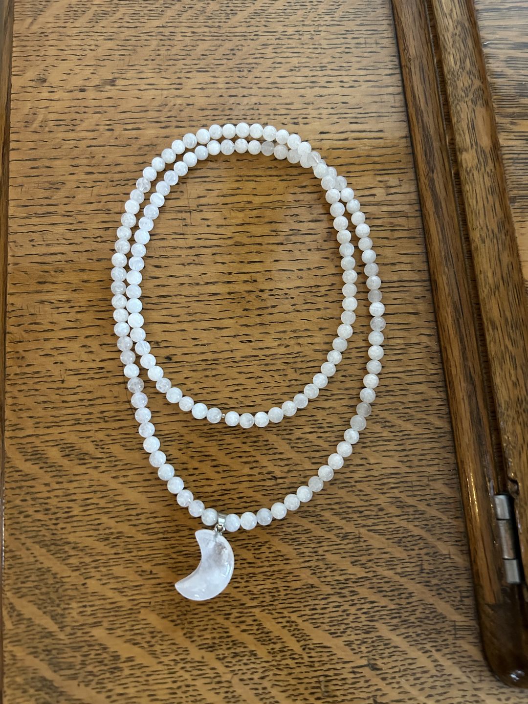 Customer photo review of Moonstone Lunar Energy Necklace for Healing