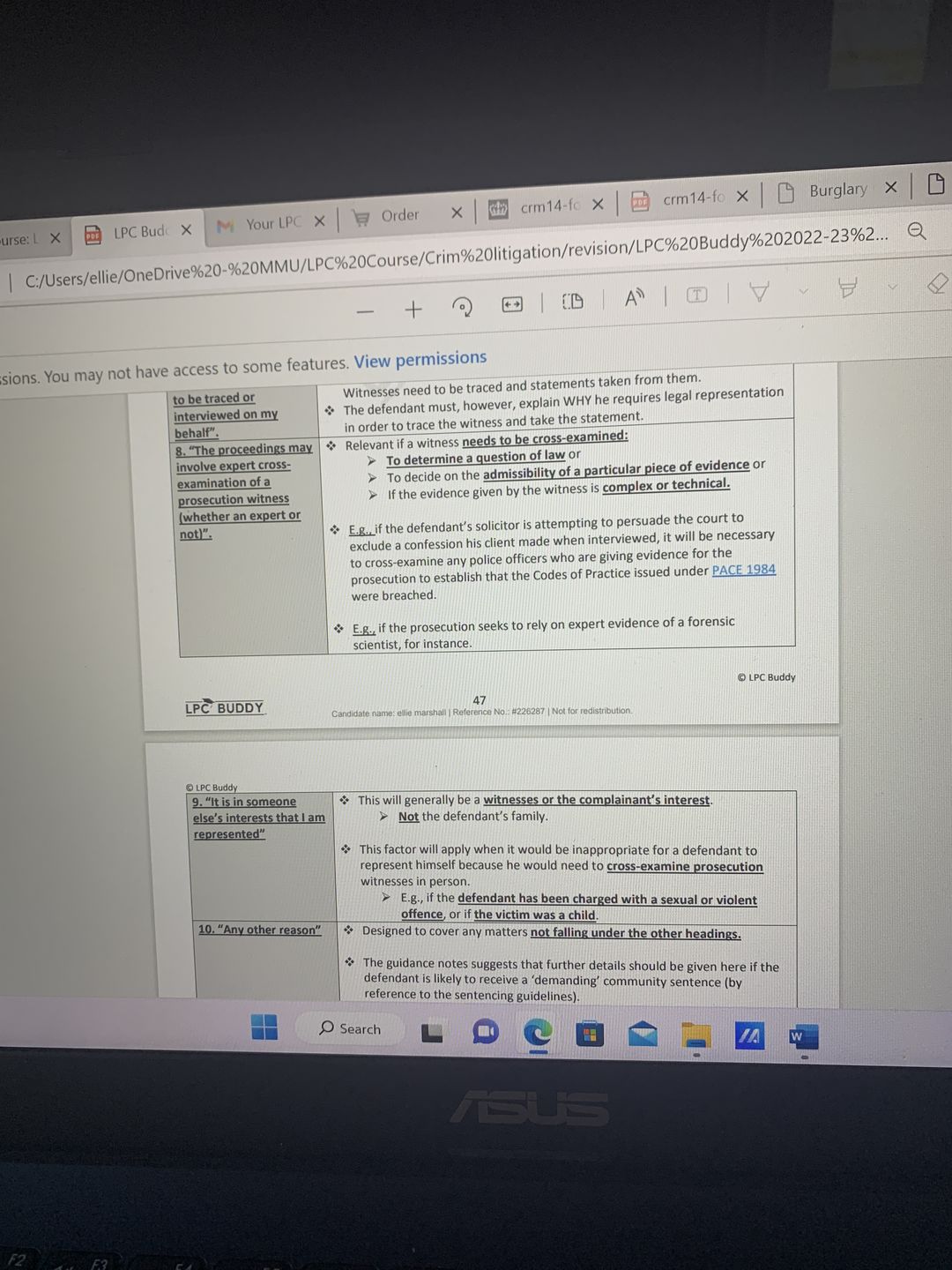 Customer photo review of LPC Buddy™ 2022 / 23 | Complete Core Module Guide | Distinction Level Study Guide for the LPC (Electronic)