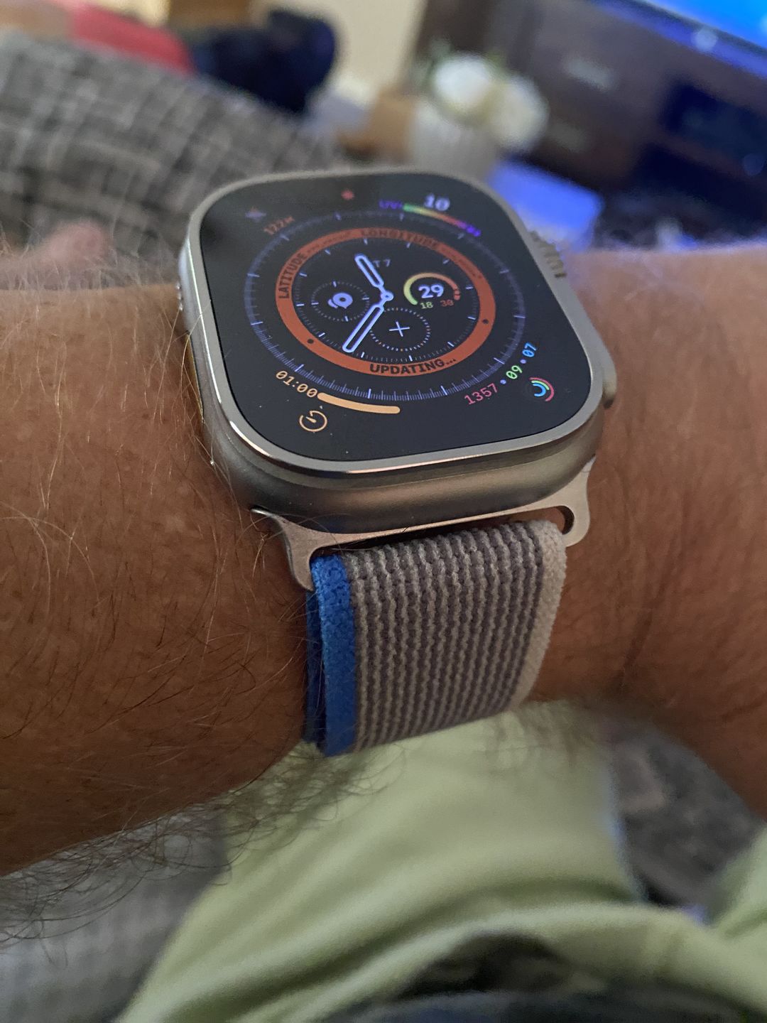 Customer photo review of Trail Loop Apple Watch Band