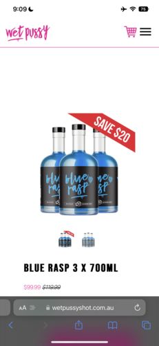 Customer photo review of Blue Rasp 700ml