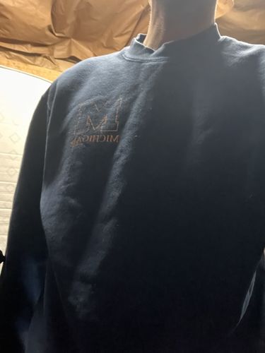 Customer photo review of Vintage University of Michigan Sweatshirt Size Medium