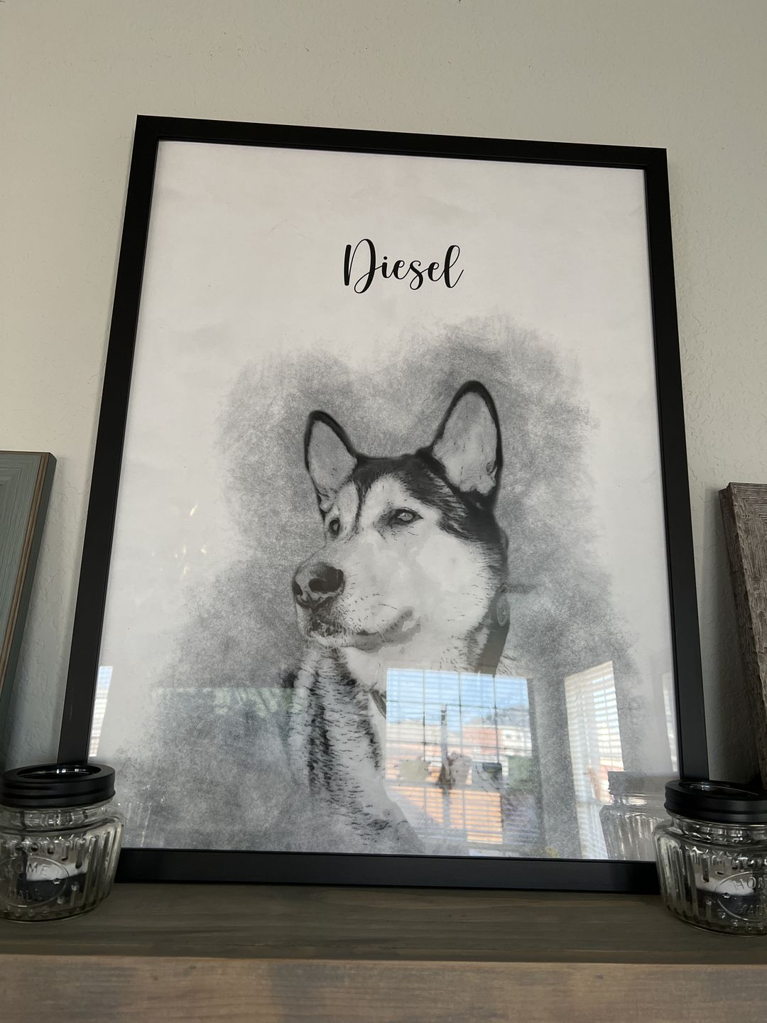 Customer photo review of Custom Pet Portrait
