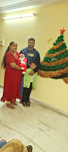 Customer photo review of Maroon Chiffon Hand Embroidered Maxi