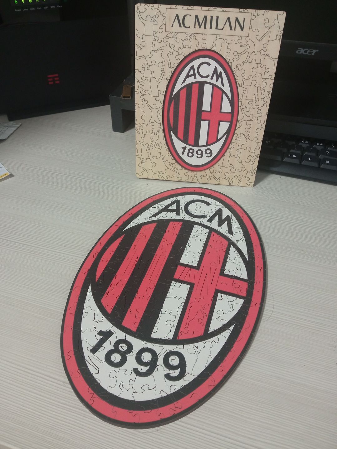 Customer photo review of Logo Milan® - Puzzle di Legno Ufficiale