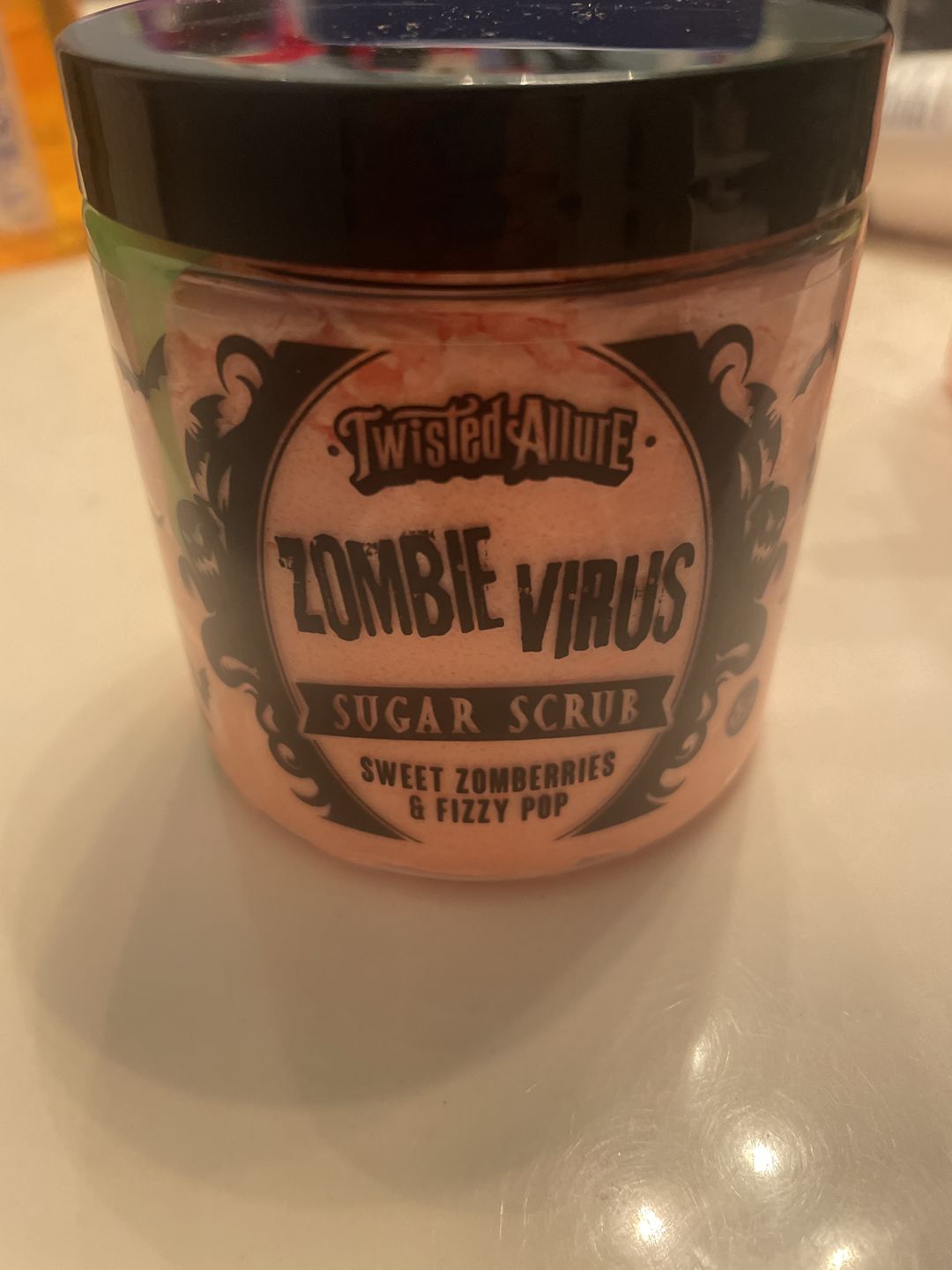 Customer photo review of Zombie Virus Sugar Scrub ( Zomberries & Fizzy Pop)