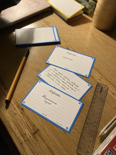 Avis photo d'un client sur Flashcards FLASH 2.0 OXFORD # 80 cartes 7,5 x 12,5 cm - ligné
