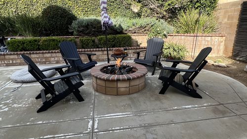 Customer photo review of DuraWeather Poly® King Size Folding Adirondack Chair