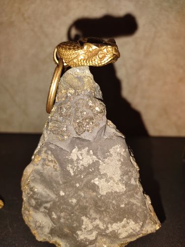 Customer photo review of Rattlesnake Clip Pendant