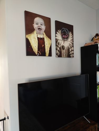 Customer photo review of The Young King - Custom Canvas