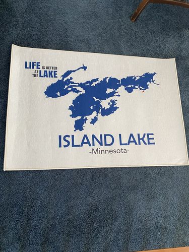 Customer photo review of Custom Lake Area Rug Rectangle