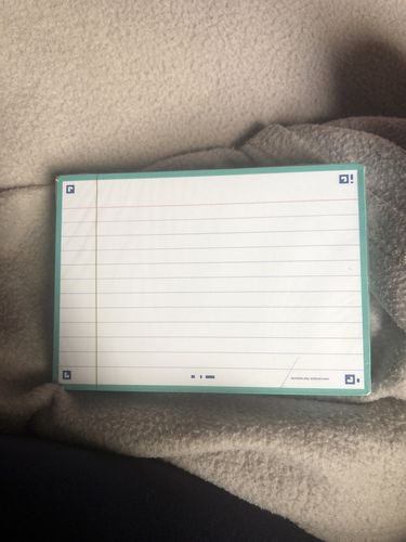Avis photo d'un client sur Flashcards FLASH 2.0 OXFORD # 80 cartes 10,5 x 14,8 cm - ligné