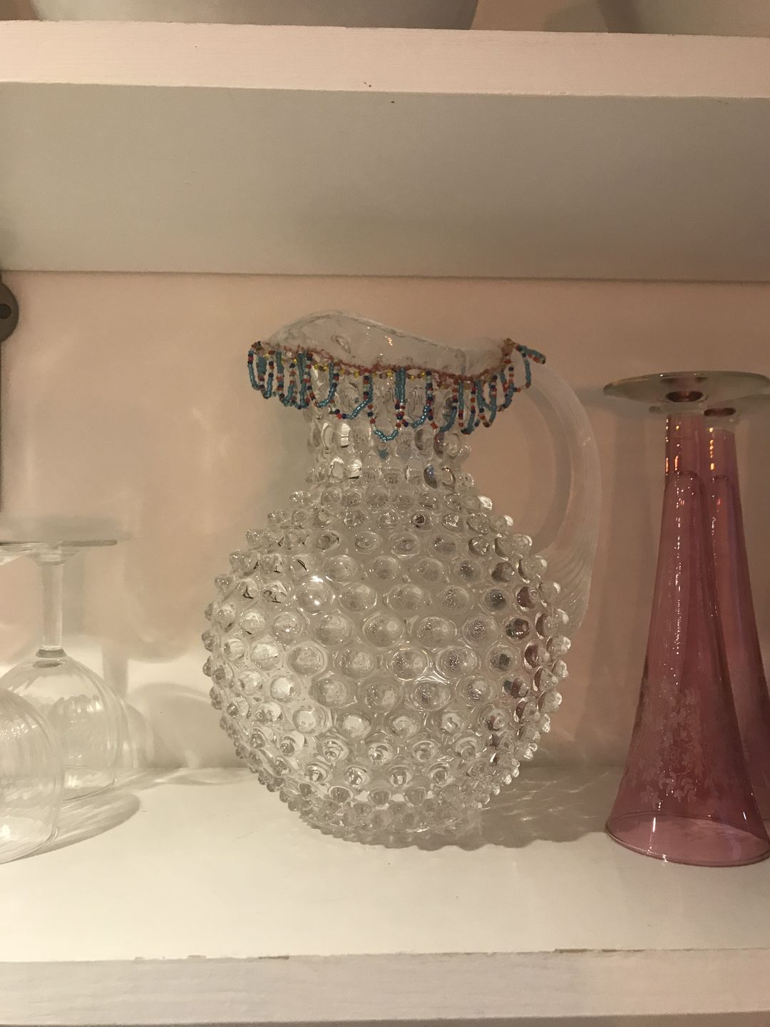 Customer photo review of Crystal Hobnail Jug
