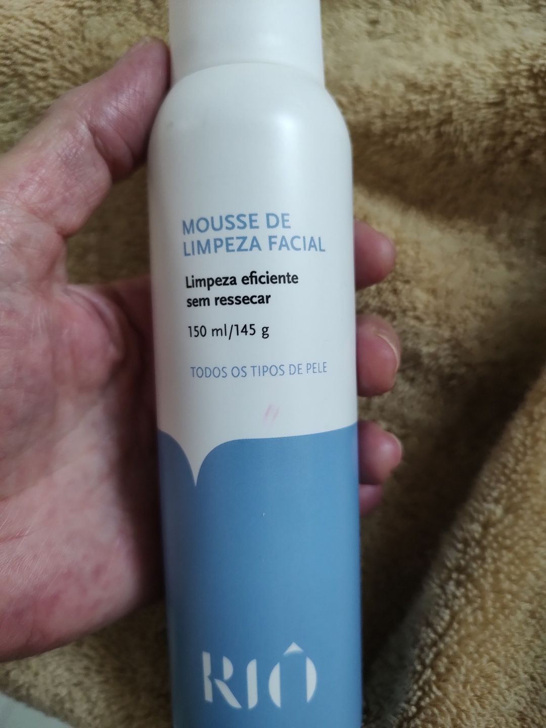 Customer photo review of Mousse de Limpeza Facial