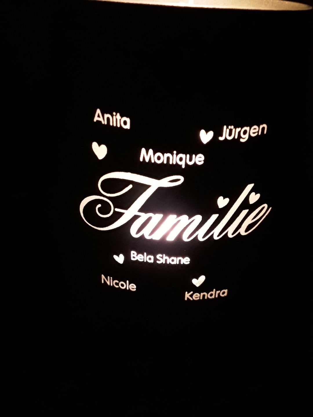 Customer photo review of Familie ist... - Familien-Windlicht