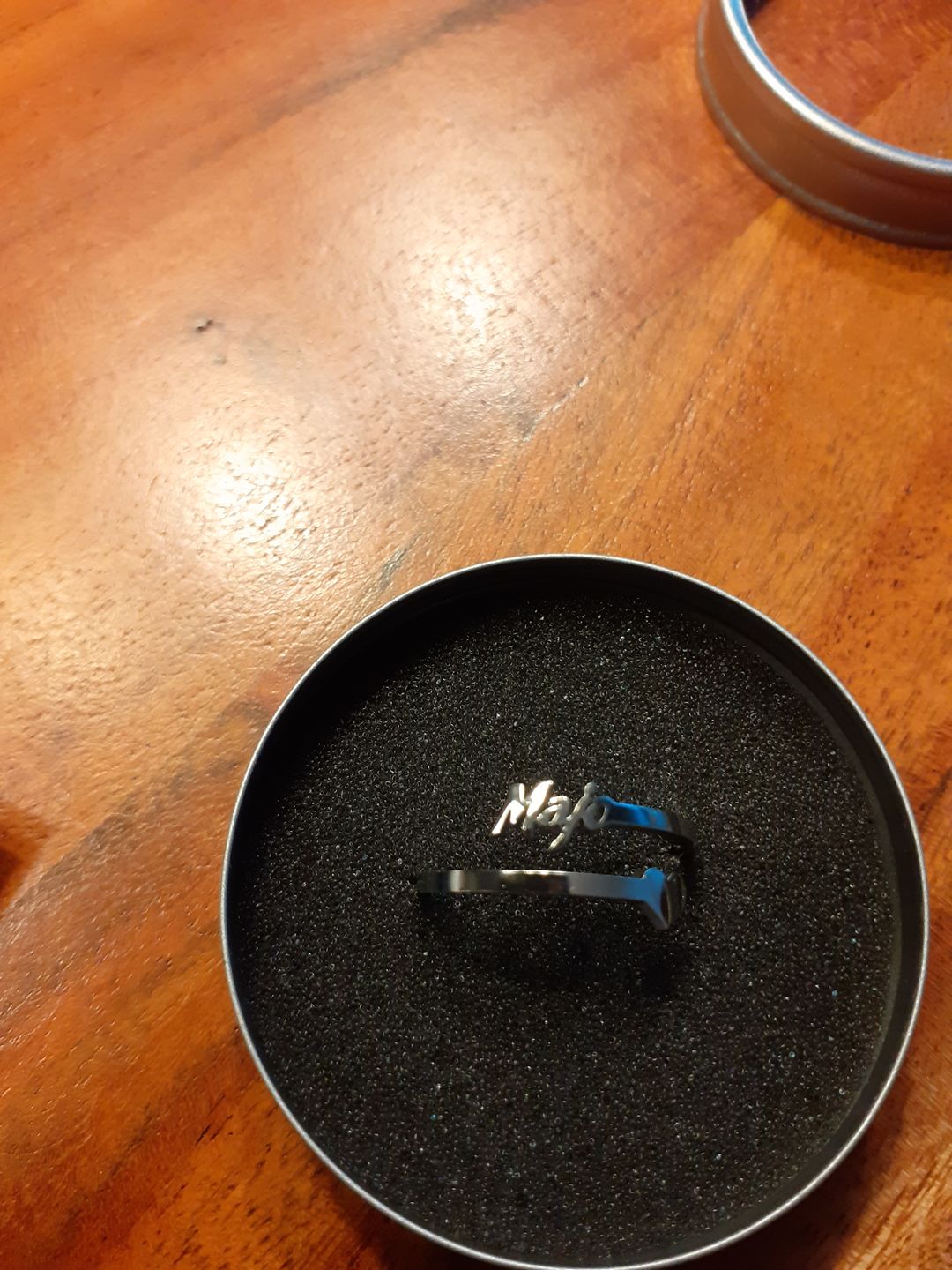 Customer photo review of LOANYA Ring mit persönlichem Namen