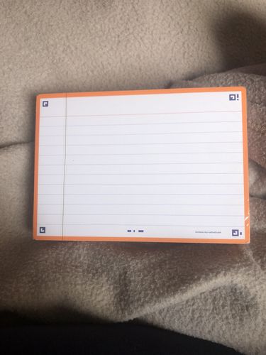 Avis photo d'un client sur Flashcards FLASH 2.0 OXFORD # 80 cartes 10,5 x 14,8 cm - ligné