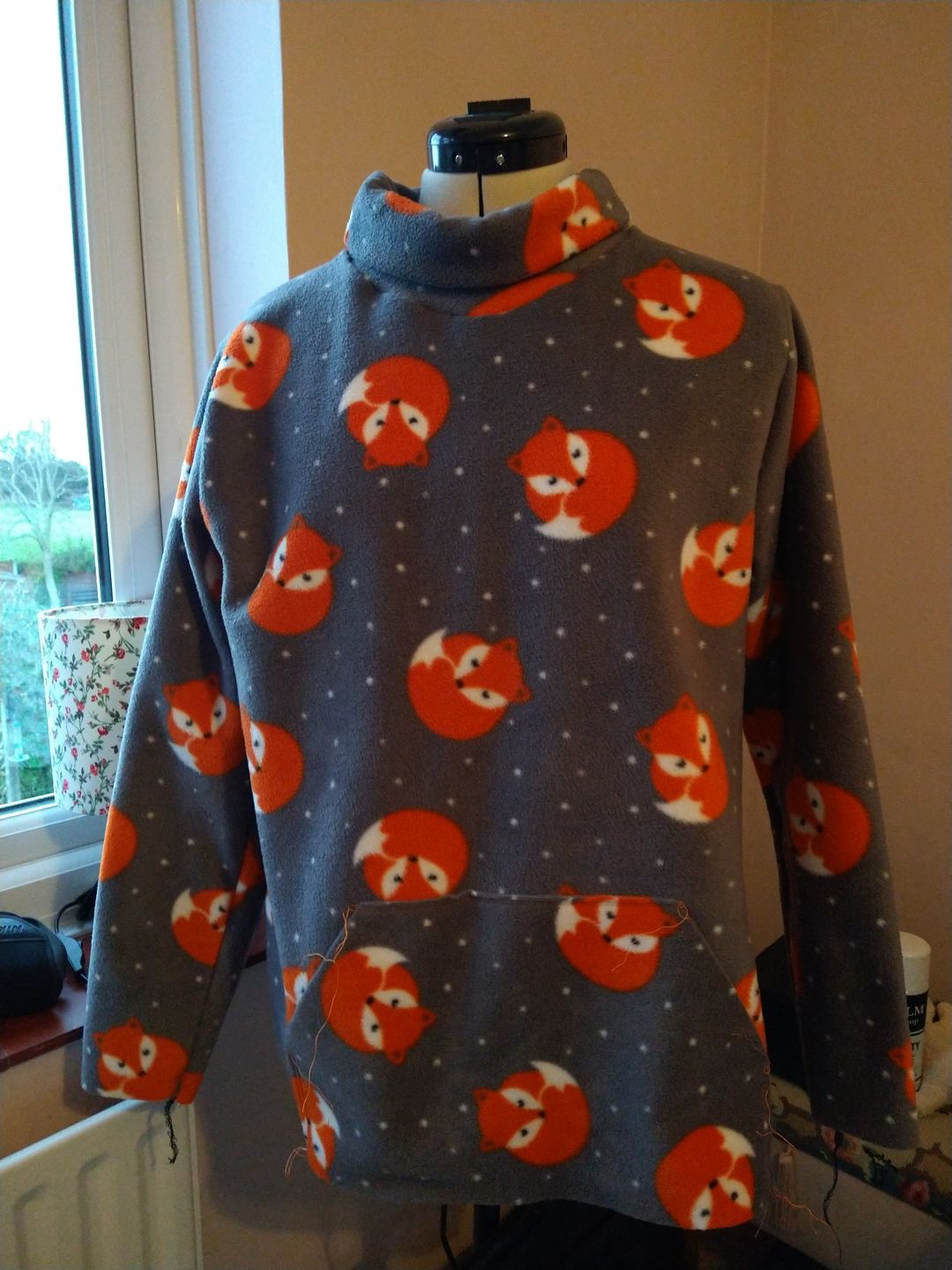 Customer photo review of Sleeping Foxes Anti Pill Polar Fleece Fabric