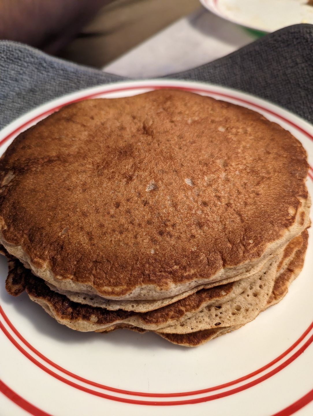 Customer photo review of Cousin T's Chocolate Chip Gourmet Pancake Mix (2 Pack)