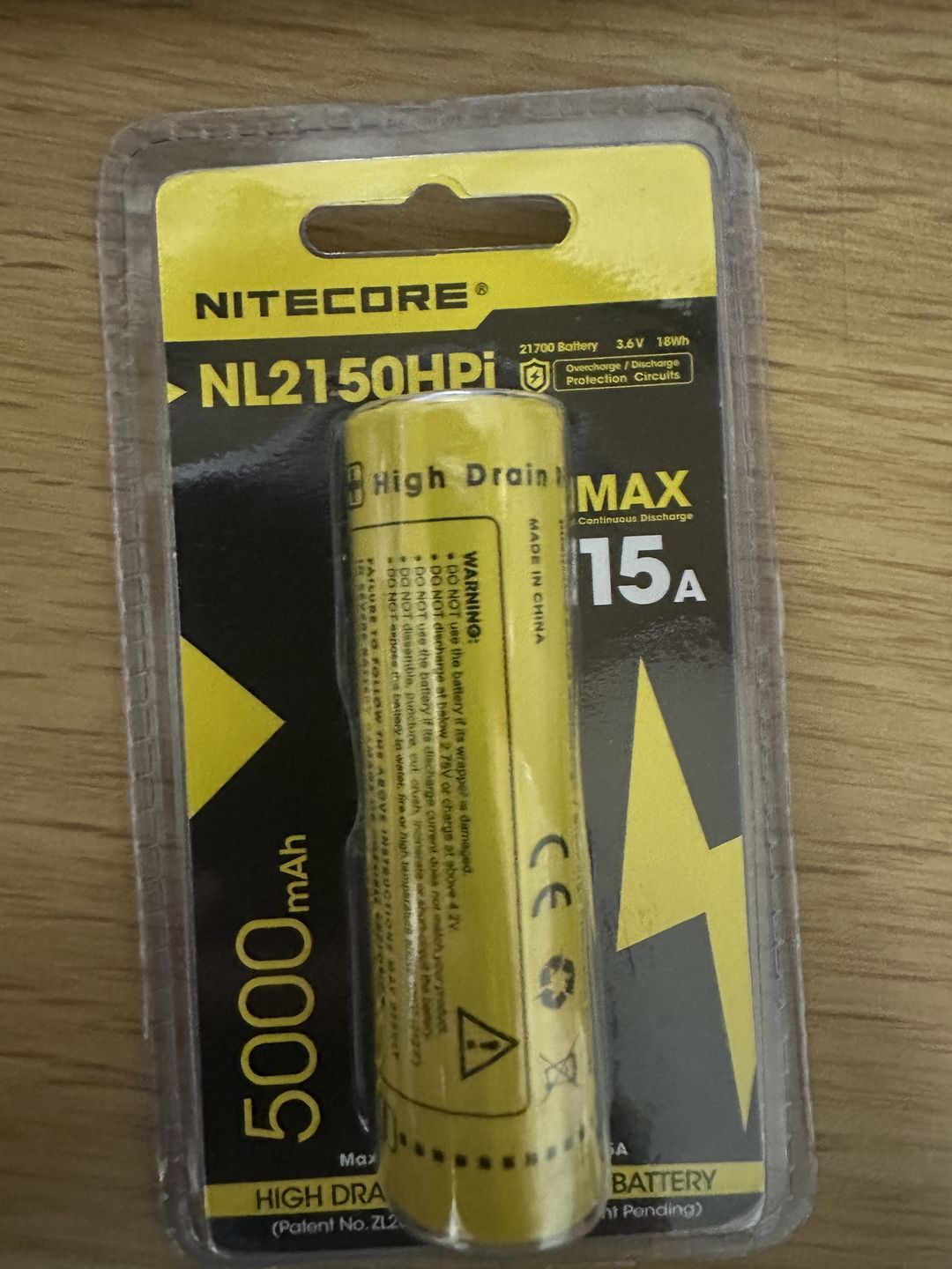 Customer photo review of NL2150HPi (21700 - 5000mAh)