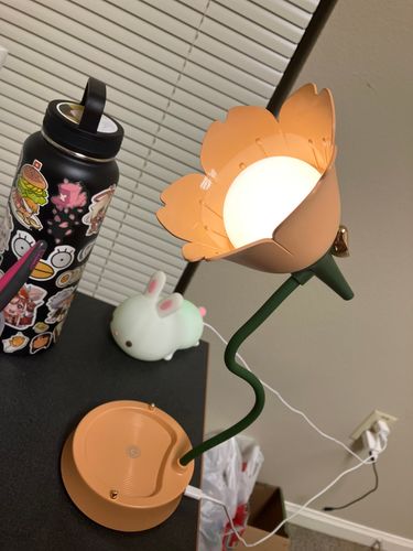 Customer photo review of Flower Table Lamp (4 Colors)