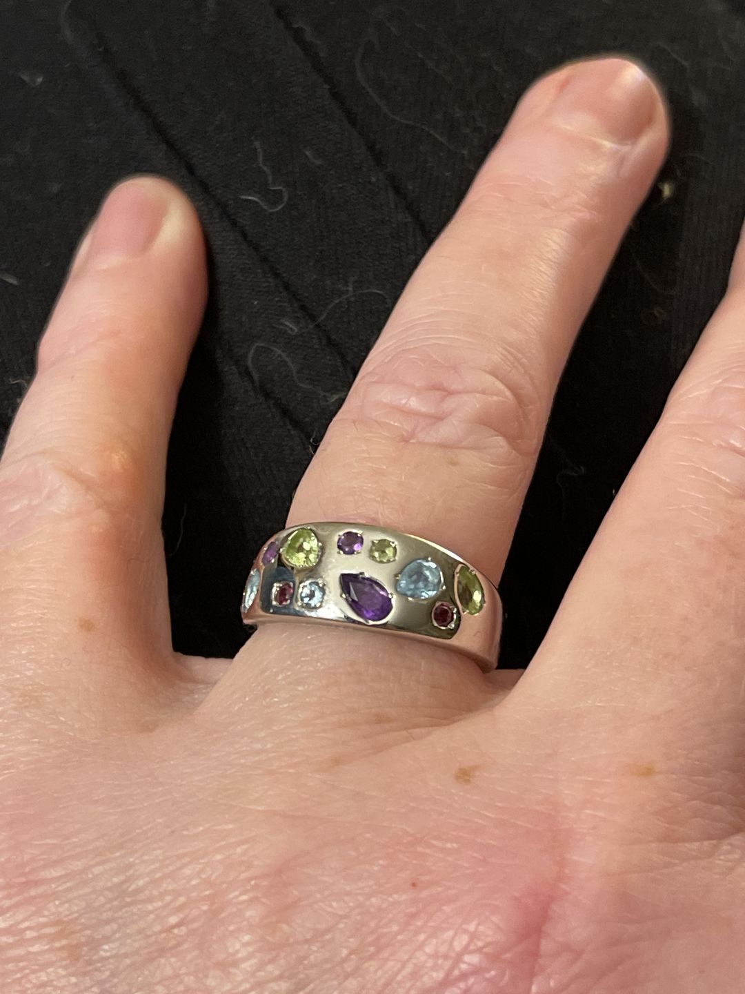 Customer photo review of Candy Wide Band Ring
