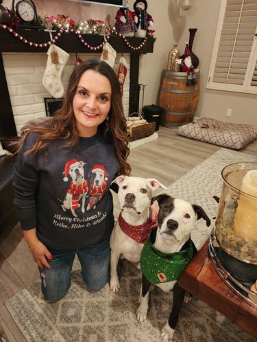 Customer photo review of Holiday Special Pet Custom Sweater