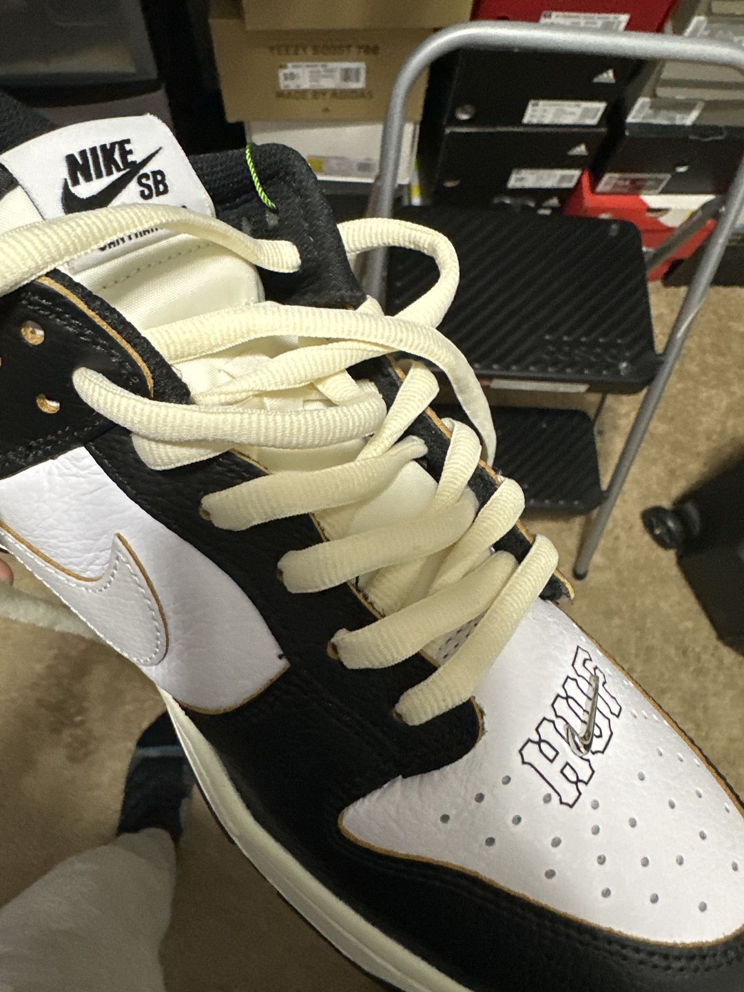 Customer photo review of Thick Oval Shoe Laces (Nike SB Laces)