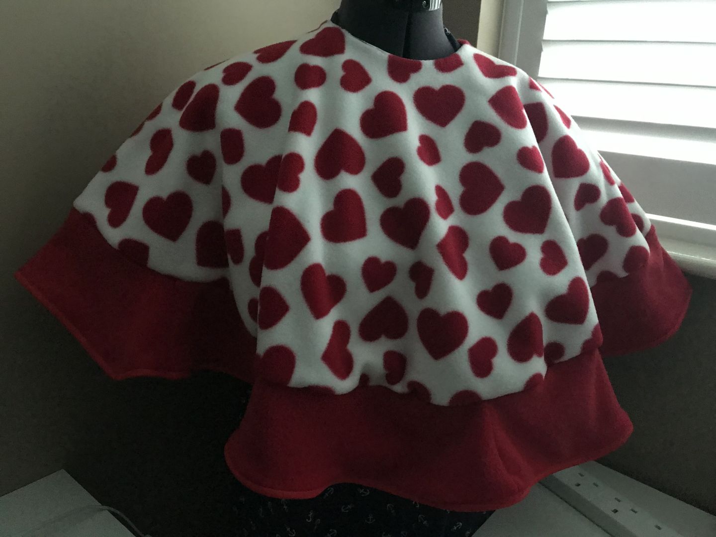 Customer photo review of All Over Hearts Anti Pill Polar Fleece Fabric