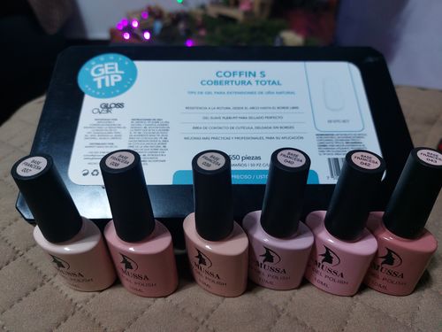 Customer photo review of Gel Gama Base Francesa 6 pzas MUSSA