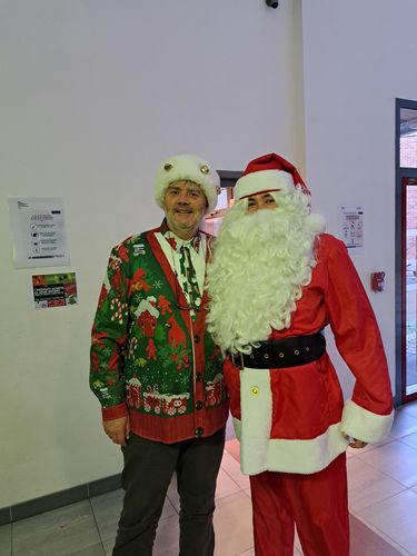 Customer photo review of Chemise à manches longues coupe classique impression Noël