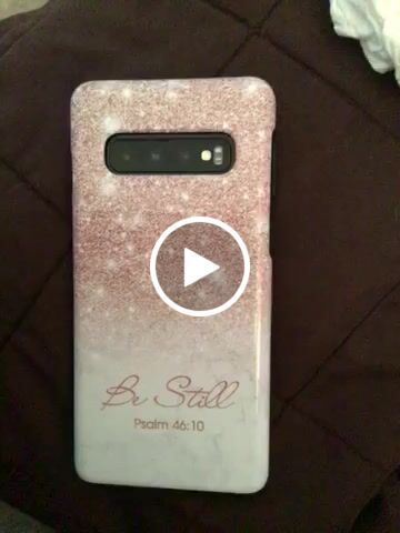 Customer video review of Be Still Psalm 46:10 phone case | Christian gifts