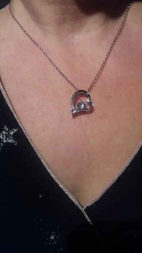 Customer photo review of Collier Amour Éternel - À la femme de ma vie - Je t'aime, pour toujours...