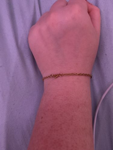 Customer photo review of Hopeless Romantic Bracelet - Gold