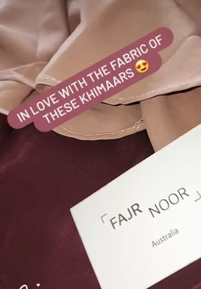 Customer photo review of Cream Khimar