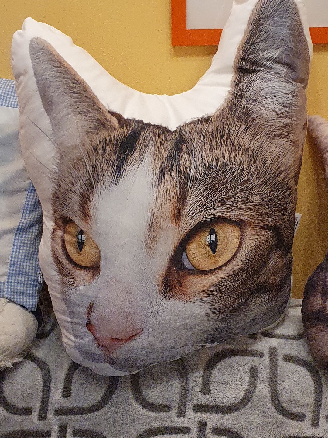 Customer photo review of Personalisiertes Tiergesichterkissen