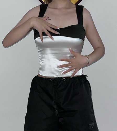 Customer photo review of French Maid Satin Top