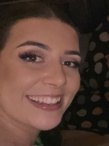 Customer photo review of Candy Half Strip Lashes
