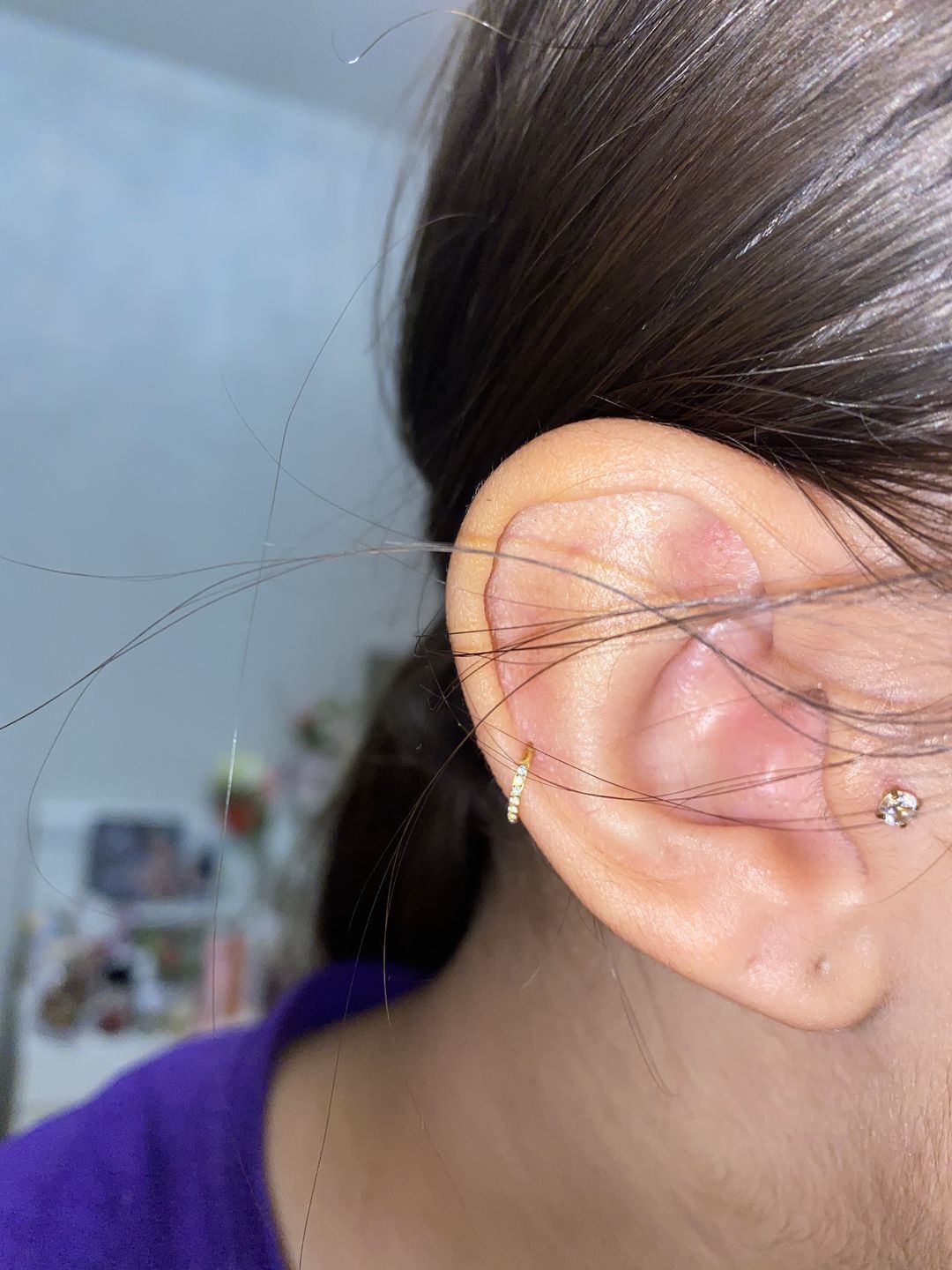 Customer photo review of Zircon Clicker | Nasen- & Ohrpiercing