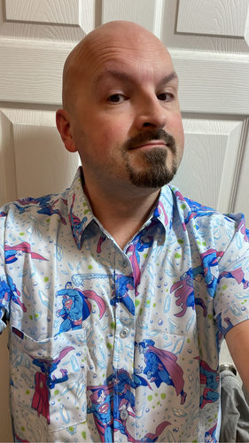 Customer photo review of DC Superman™ "Superman vs. Bizarro™" – KUNUFLEX Short Sleeve Shirt