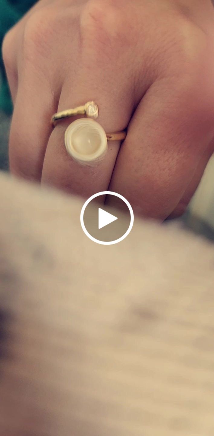 Customer video review of Moonstone Meditation Ring