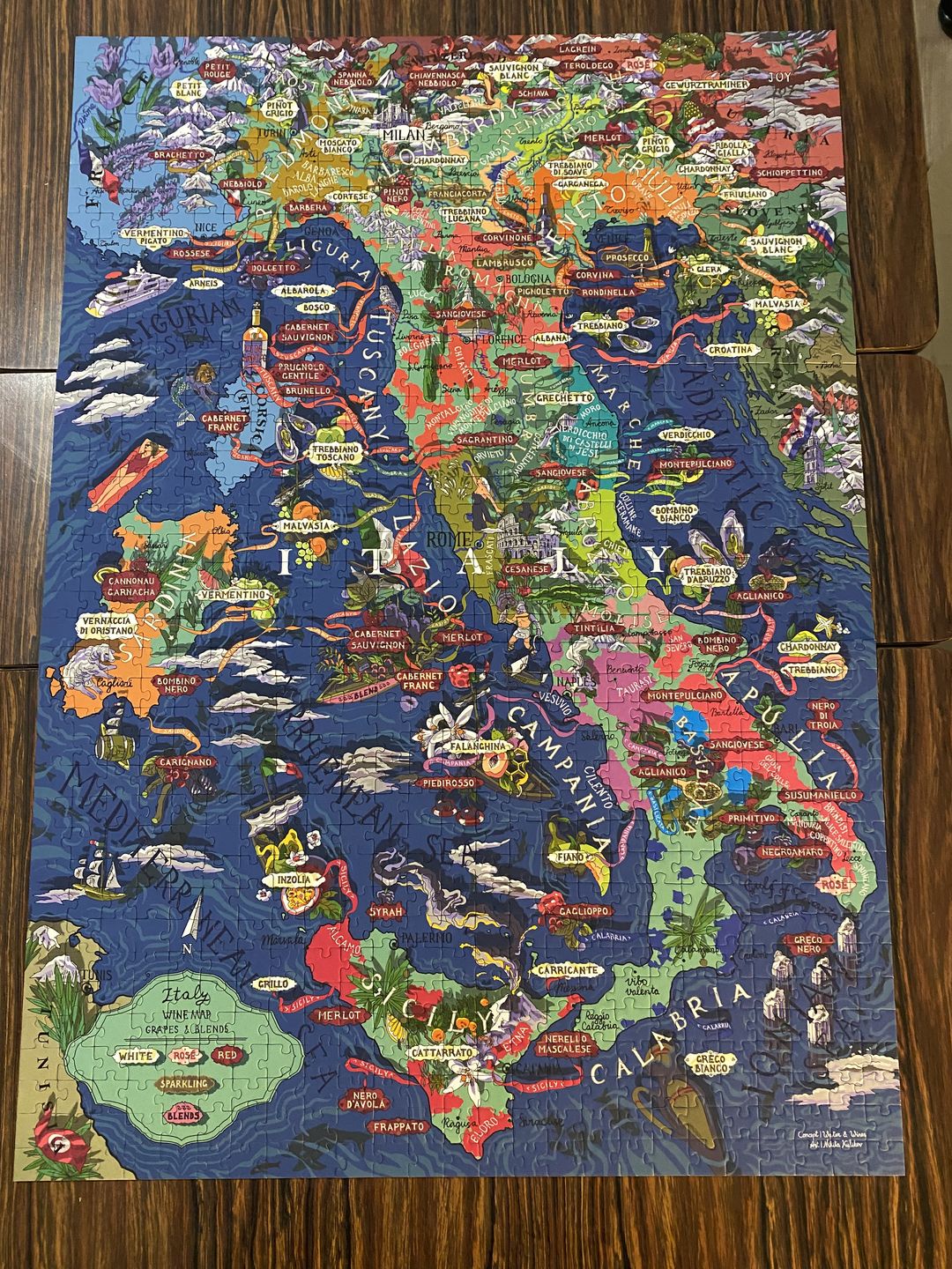 Customer photo review of Wine Puzzle - Italy