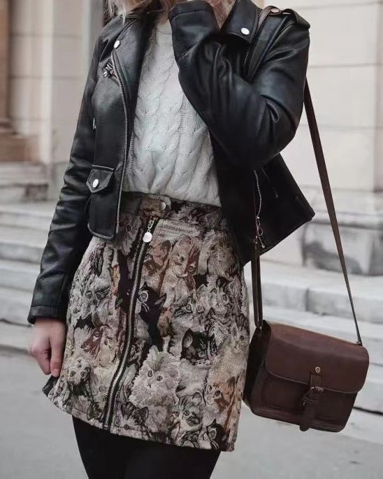 Customer photo review of Cats All Around Vintage Skirt