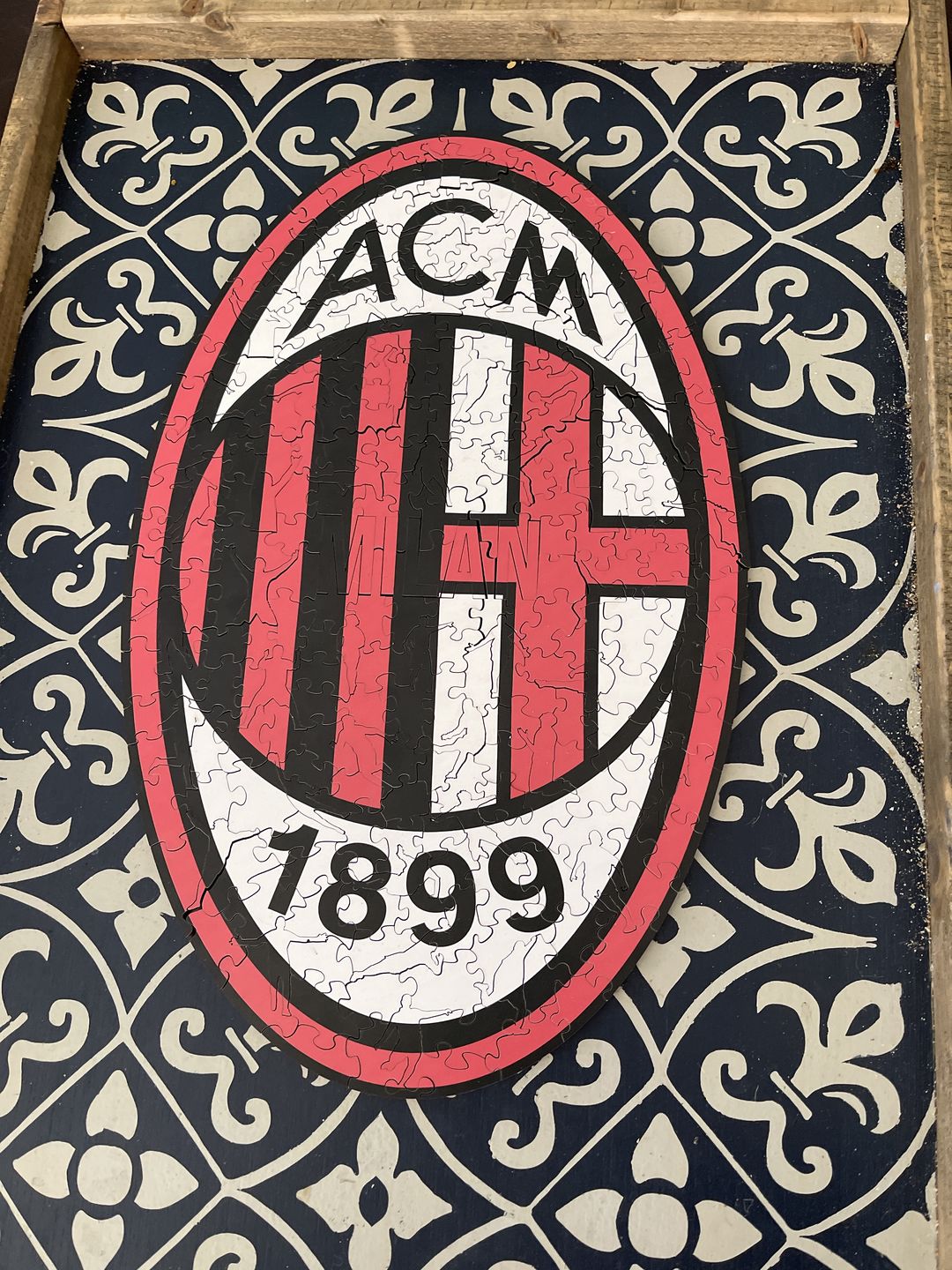 Customer photo review of AC Milan® Logo - Official Wooden Puzzle