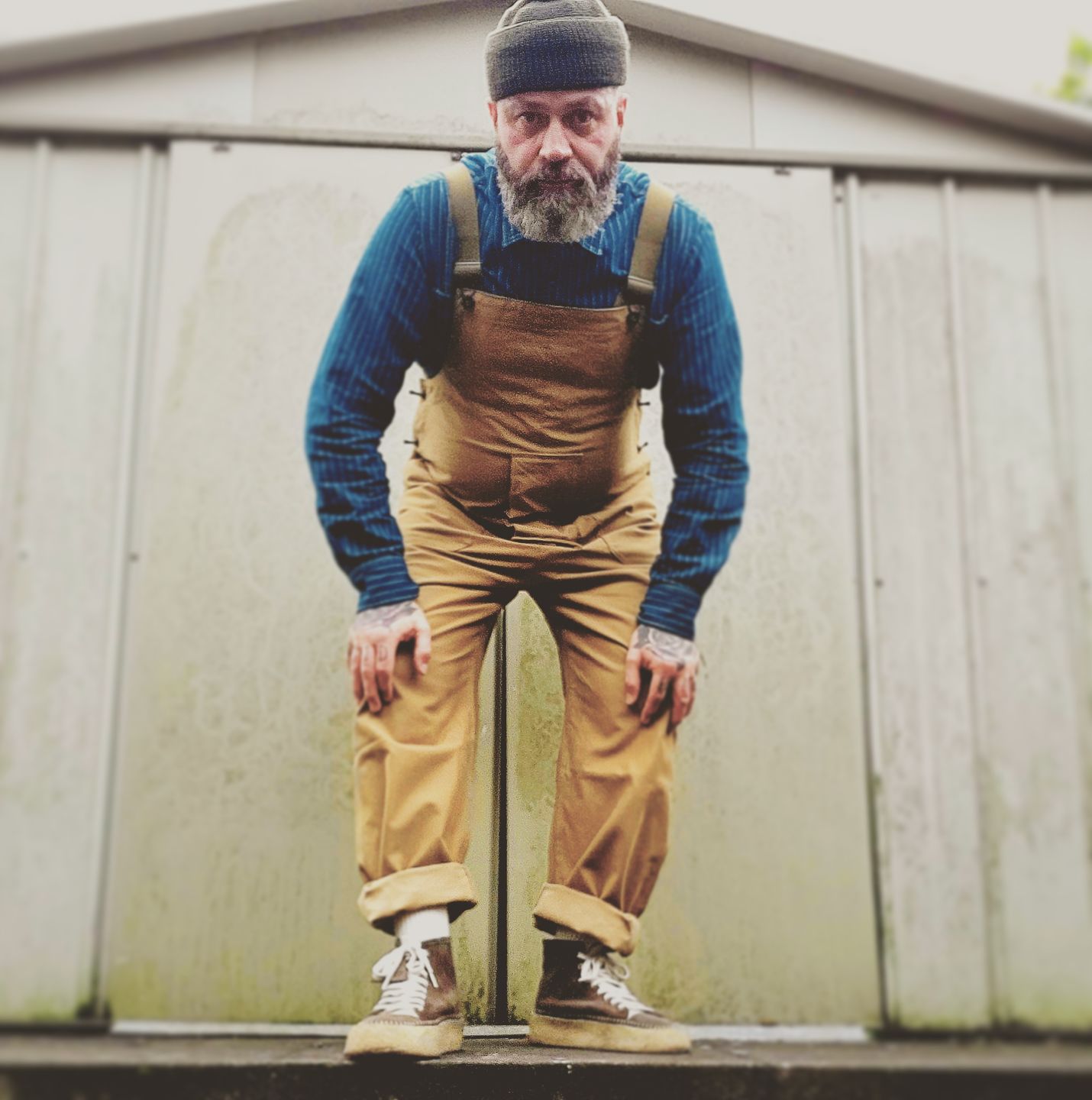 Customer photo review of 9 oz Wabash Vent Hole Work Shirt