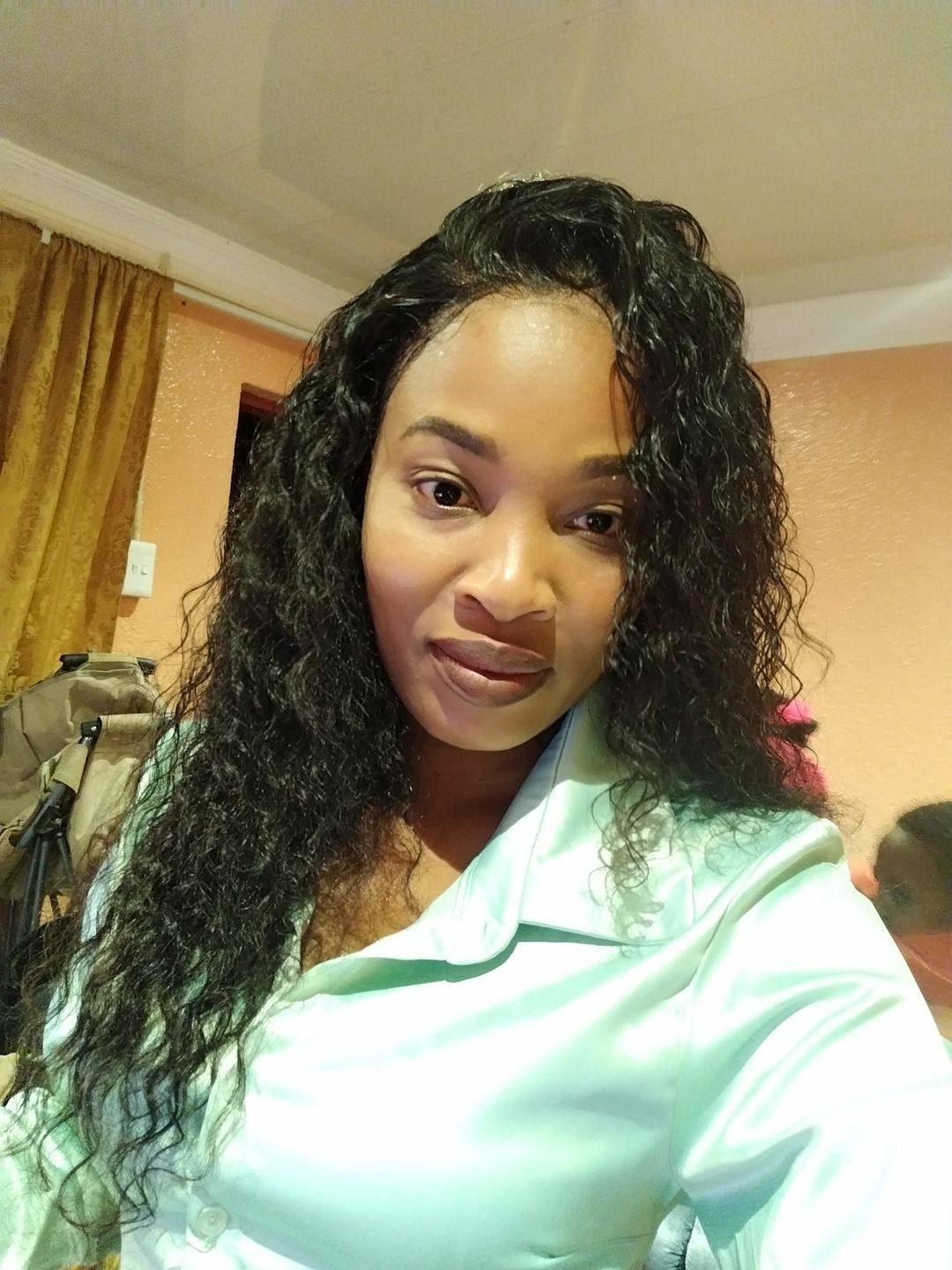Customer photo review of CASSITY Loose curly full frontal 22 inch wig