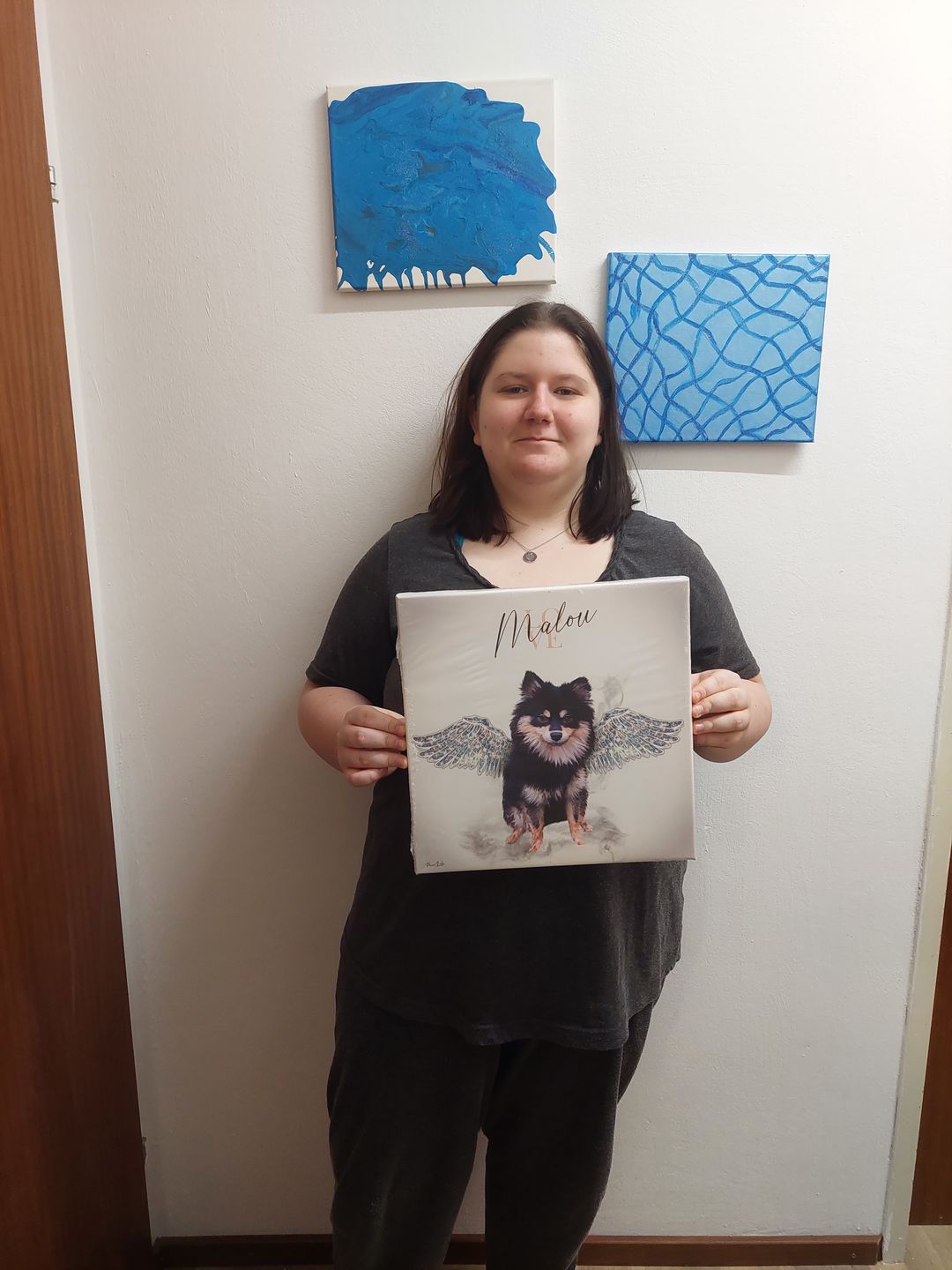 Customer photo review of Personalisiertes Portrait - Diamant Engel Stil