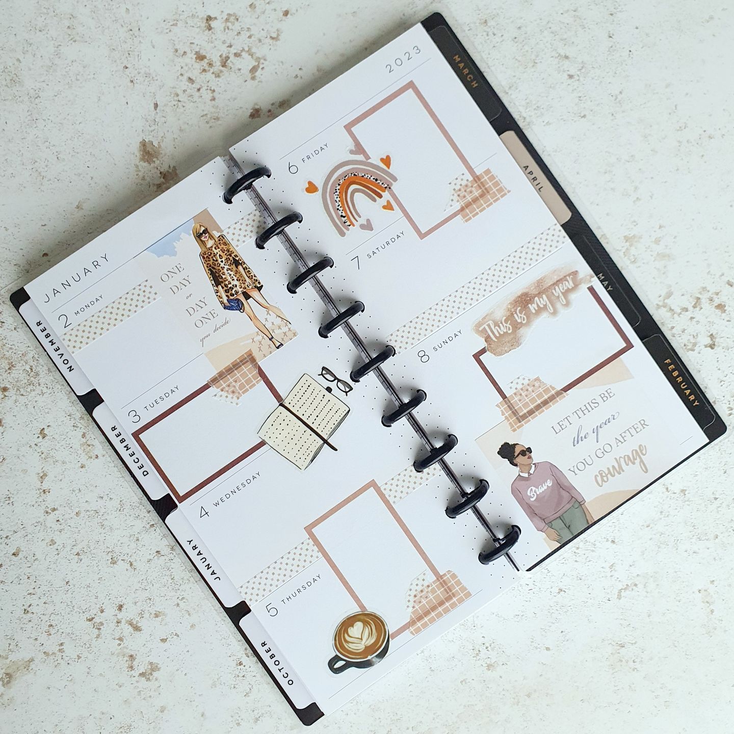 Customer photo review of This Is My Year Planner Sticker Book