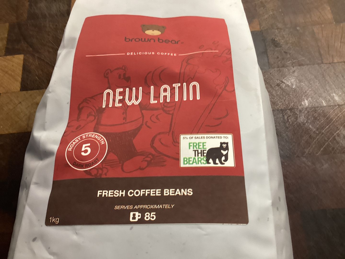 Customer photo review of New Latin Espresso Coffee, Strength 5, Dark Roast