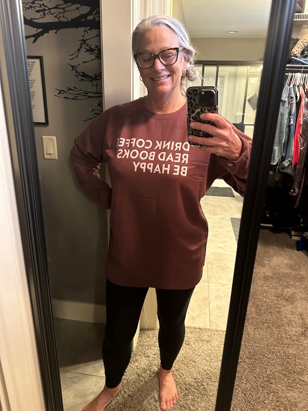 Customer photo review of Drink Coffee Read Books Be Happy