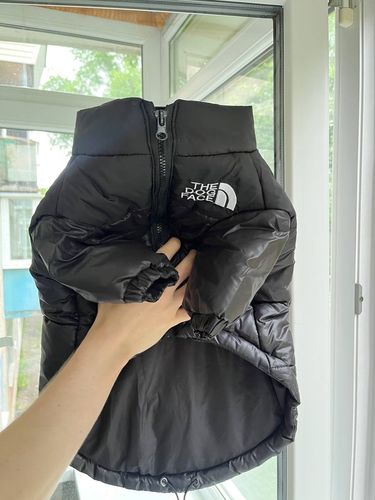 Customer photo review of Piumino "The Dog Face" Nero Personalizzabile con nome